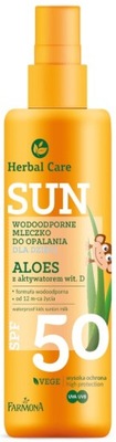 HERBAL CARE SUN Wodoodporne mleczko do opalania SPF50 dla dzieci 150 ml