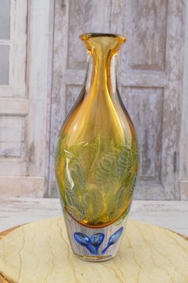Szkło Murano - wazon bursztynowy - SZKŁO WŁOCHY