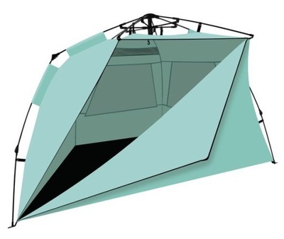 Namiot plażowy Iso Trizand 252x135x145 cm zielony
