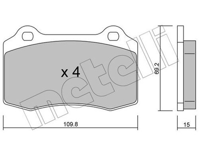 ZAPATAS HAM.SEAT IBIZA 1,8T 20V 00-02  