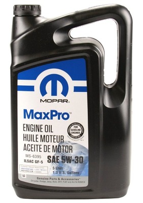 MOPAR MAXPRO 5W30 5L ILSAC GF-6A SP CHRYSLER JEEP