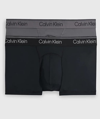 CALVIN KLEIN BOKSERKI MĘSKIE SZARO-CZARNE 2-PACK L 2A5E3_A*