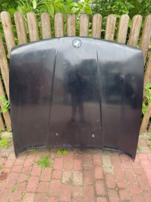 Капот крышка двигателя bmw e34 czarna фото №1