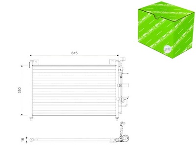 CONDENSADOR DE ACONDICIONADOR MAZDA 2 1.3 1.4D 1.5 07.07-06.15 VALEO  