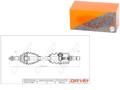 ПОЛУОСЬ ПРИВОДНАЯ PEUGEOT 3008 09-16 L DRIVE+