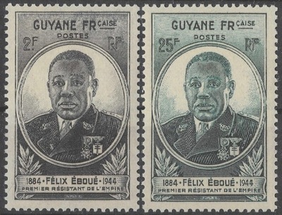 Gujana Francuska - Felix Eboue** (1945) SW 203-204