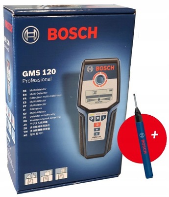 BOSCH GMS 120 CYFROWY WYKRYWACZ DETEKTOR METALU