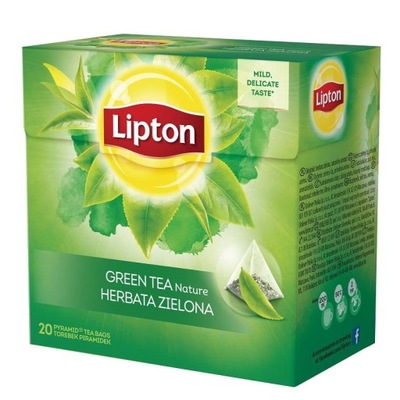 Lipton Herbata zielona piramidki 20tb