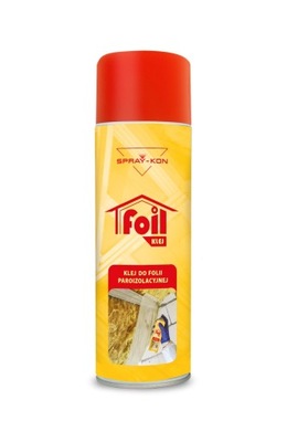 KLEJ DO FOLII PAROIZOLACYJNEJ I MEMBRAN SPRAY-KON SEKUNDOWY AEROZOL 500ml