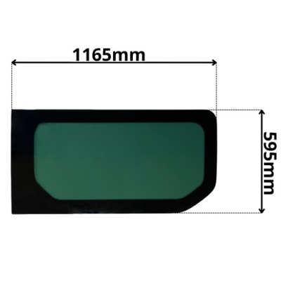 Скло права темно-зелений бічна 1 ряд fiat talento 2016- 0380 фото №1