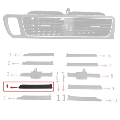 1 VIENETŲ AUTOMOBILIŲ PRIEKINIS IŠLEIDIMO KONDICIONAVIMO 