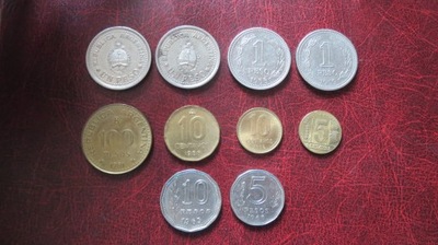 Zestaw 10 monet z Argentyny