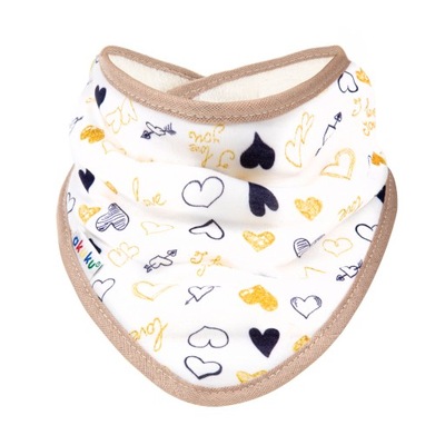 Śliniak Akuku materiałowy SERDUSZKA