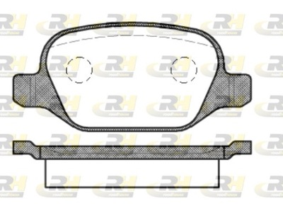 ZAPATAS DE FRENADO ROADHOUSE RH 2727.10  