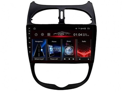 Radio Android FS2-Pro Peugeot 206 2002-2010 2/32 CarPlay Android Auto 8core