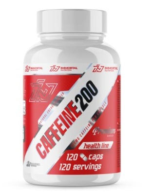 Immortal Caffeine 200 120 kapsułek KOFEINA 200MG ENERGIA SIŁA KONCENTRACJA