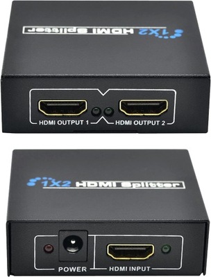 DWUKIERUNKOWY ROZDZIELACZ SPLITTER HDMI 2X1 HD