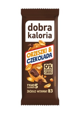 Baton orzeszki i czekolada 35g DOBRA KALORIA