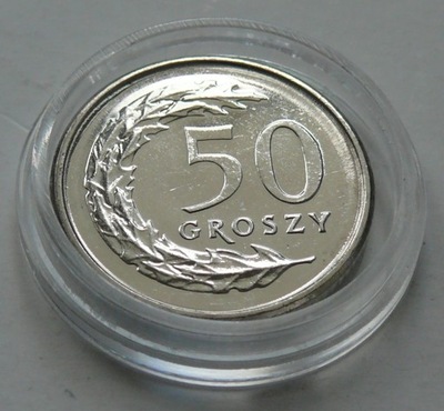 POLSKA - 50 gr 2008 - w kapslu z woreczka banko (5