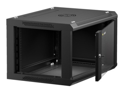 NETRACK 019-060-645-022 Netrack szafa wisząca 19, 6U/600x450mm – czarny