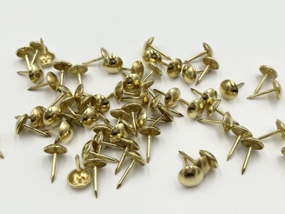Gwoździe ozdobne 100 (9,5mm) złoto [1000szt]