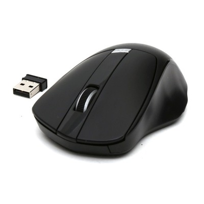 Mysz OMEGA bezprzewodowa USB wireless czarna myszka komputerowa