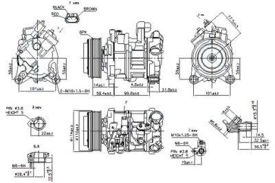 Nissens компресор кондиціонера bmw 5 f10 5 f11 фото №1