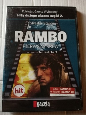 RAMBO PIERWSZA KREW.FILM DVD.