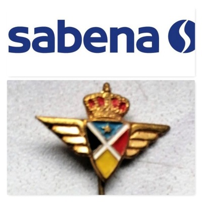 SABENA WORLD AIRLINES odznaka pin linie lotnicze