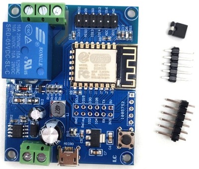 Moduł przekaźnika WiFi ESP8266 z ESP-12F DC 8-80V / 5V USB do Arduino