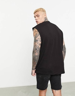 DESIGN GŁADKA KOSZULKA OVERSIZE L