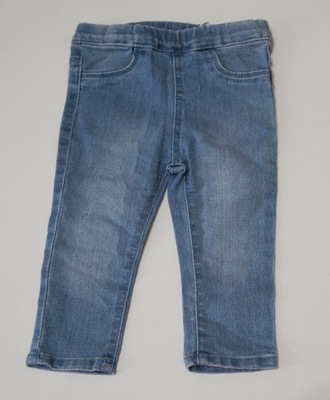 H&M spodnie denim tregginsy 74 6-9 m