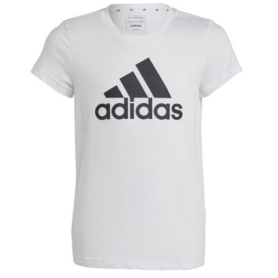 Koszulka adidas Big Logo Tee girls Jr IC6121 biały