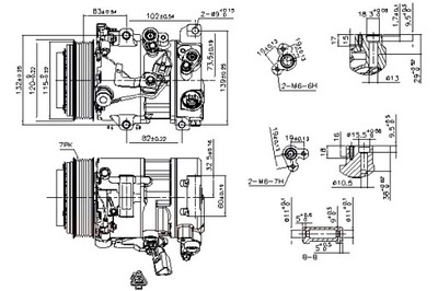 NISSENS COMPRESSOR AIR CONDITIONER TOYOTA CAMRY 3.5 09.06-12.14  