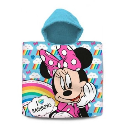 Myszka Minnie poncho ponczo ręcznik kąpielowy plażowy 60x120