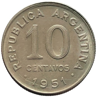 87159. Argentyna - 10 centavo - 1951r.