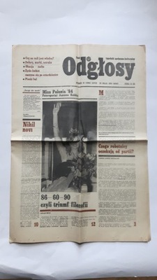 ODGLOSY nr 21/1984 (Lodz) ... Fotoreportaz MIss Polonia '84