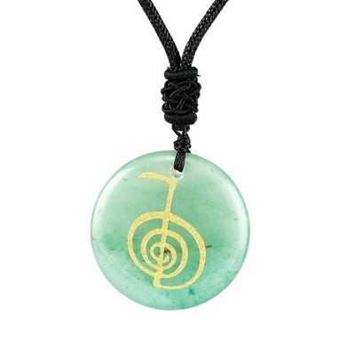 Necklace Pendant cho ku rei pendant Reiki Green