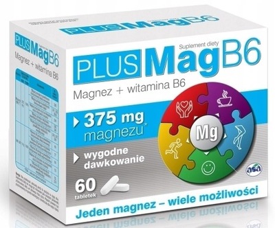 PlusMag B6 magnez z witaminą B6 60 tabletek