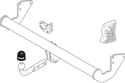 BRINK BARRA DE REMOLQUE GANCHO DE REMOLQUE MERCEDES-BENZ VIANO (W639) 03  