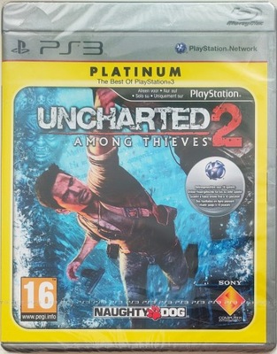 UNCHARTED 2 AMONG THIEVES PLATINUM FOLIA - PS3