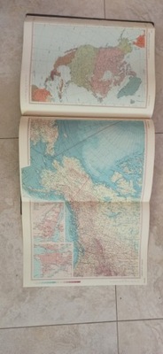 Stary atlas świata rok 1962
