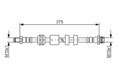 BOSCH 1 987 481 563 CABLE DE FRENADO ELÁSTICO  