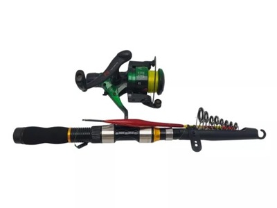 WĘDKA Z KOŁOWROTKIEM (TORBA I OSPRZĘT WĘDKARSKI)