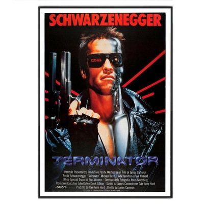 TERMINATOR Plakat Filmowy Schwarzenegger 70x50