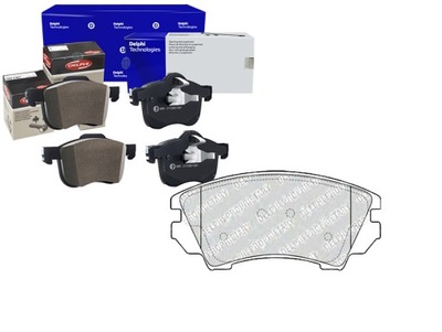 Delphi lp2081 набор тормозных колодок тормозных, тормоза дисковые фото №1