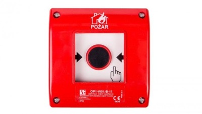 Ręczny ostrzegacz pożarowy natynkowy OP1-W01-B-11