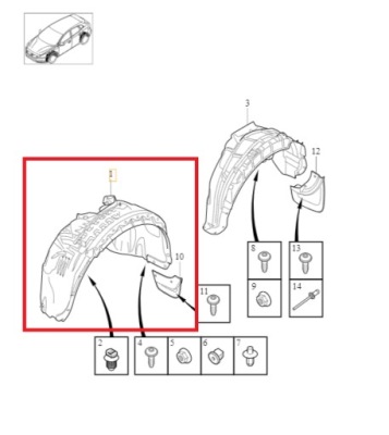 Подкрылок volvo v40 cross country фото №1