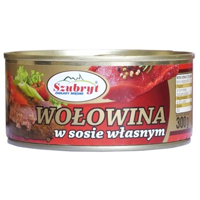 Wołowina w sosie własnym 300 g konserwa