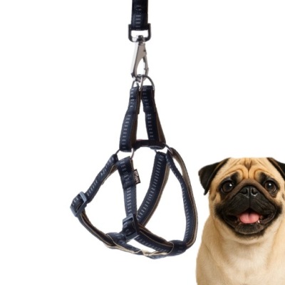 Szelki Soft Style Happet czarne M 1.5 cm